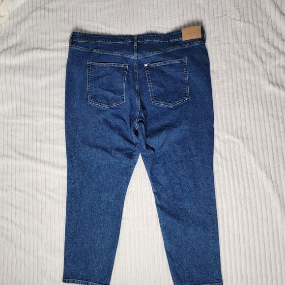 Plus Size Mom Jeans Ultra High Waist Blue Denim Size 24 Women’s Curvy Fit - Picture 9 of 10